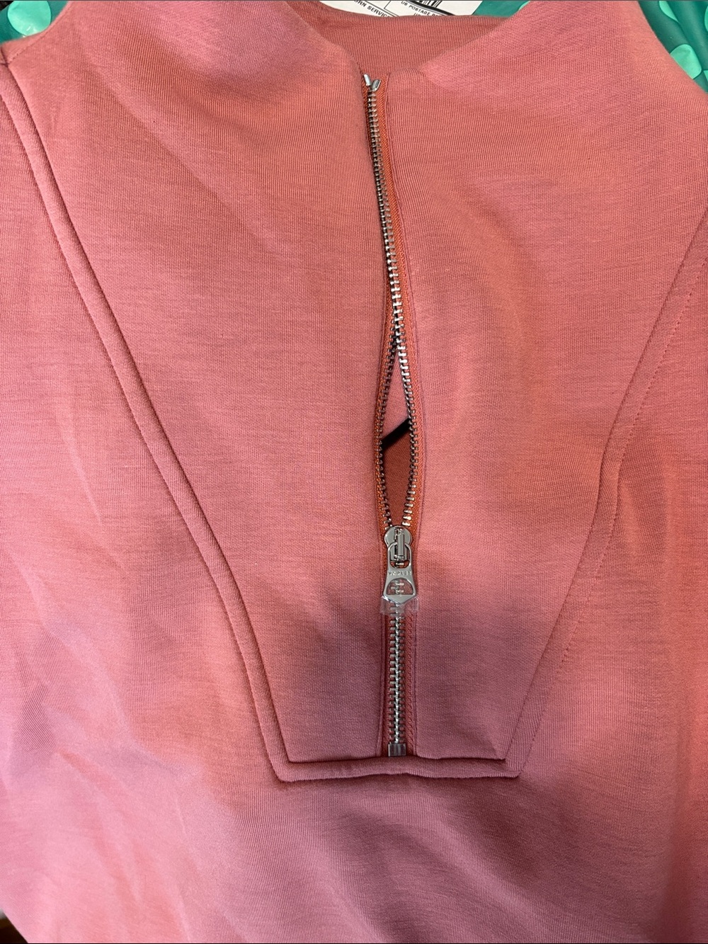 Varley Brand New Without Tags Magnolia 2.0 1/2 Zip Tank in Canyon Rose - Picture 7 of 7